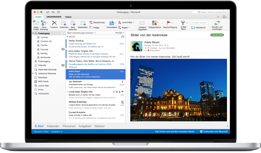 Outlook Screen